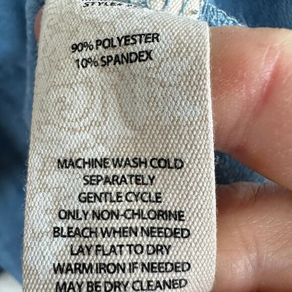 Soft Surroundings Faux Suede Cardigan Draped Open Front Jacket size SMALL Blue - Picture 8 of 12